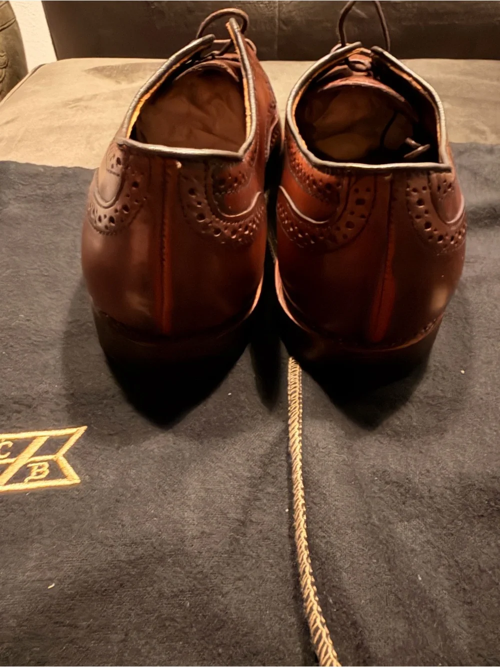 Allen Edmonds brown leather